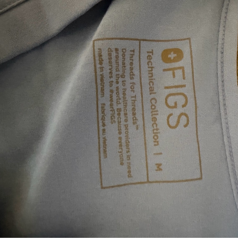 Figs Ceil Blue Scrub Top
